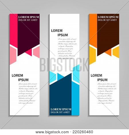 Vector abstract design banner template.  Banner background.modern template design