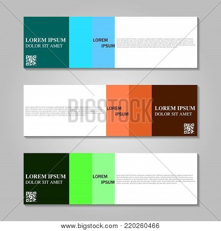 Vector abstract design banner template.  Banner background.modern template design
