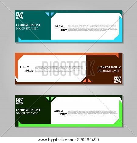 Vector abstract design banner template.  Banner background.modern template design