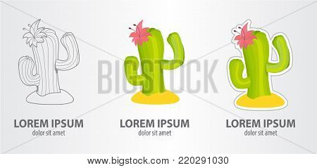 icon of the cactus in the desert