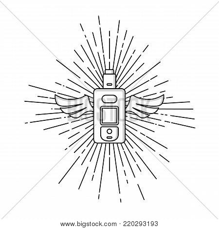 Isometric Block Sunray Burst Electric Cigarette Personal Vaporizer