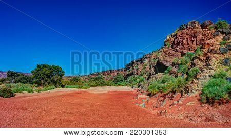 gamchab river bed in Gondwana Nature Park at Namibia