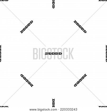 Step by step infographic pattern repeat seamless in black color for any design. Vector geometric illustration