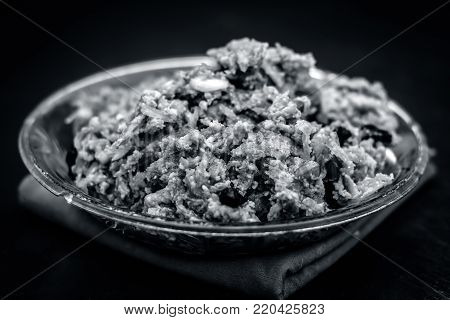 Halwa Of  Lagenaria Siceraria,bottle Guard[dudhi Ka Halwa] An Indian Sweet Dessert Served Before Or