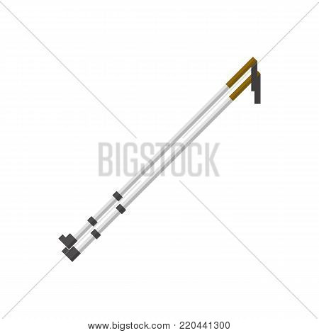 Walking sticks. Icon on isolated background. Atributes for summer sports activities