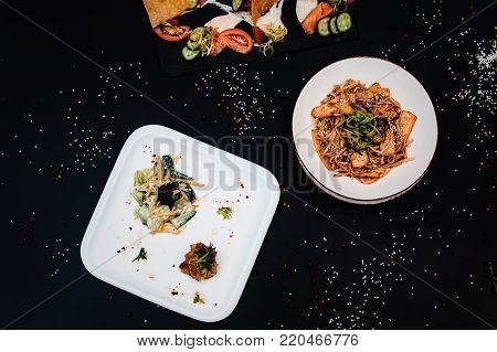 Traditional Korean Dinner, A Set Of Several Dishes