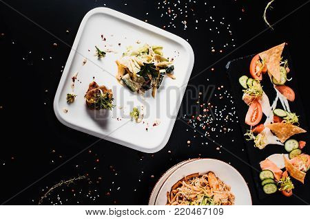 Traditional Korean Dinner, A Set Of Several Dishes