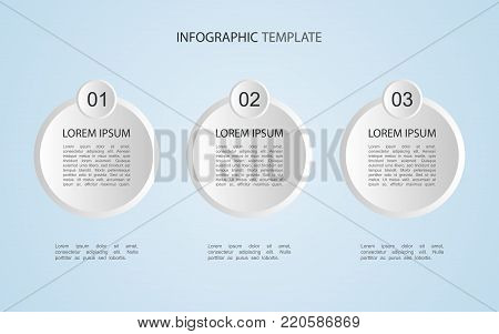Business data with abstract elements of graph. Vector template for presentation. Creative concept for infographics