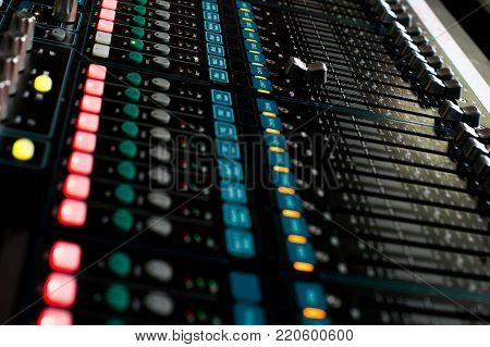 Sound mixer control for live music and studio equipment