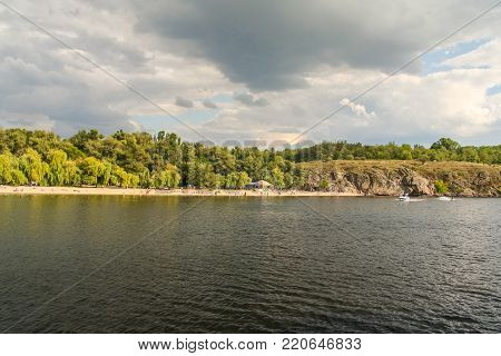 Rocky Shores Of The Island Of Khortytsya