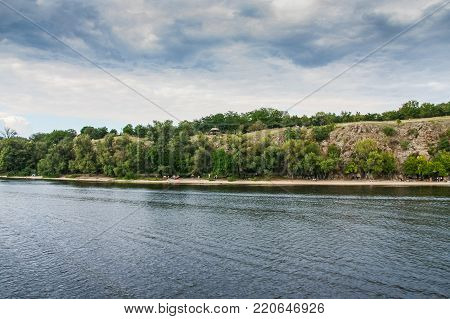 Rocky Shores Of The Island Of Khortytsya