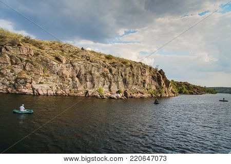 Rocky Shores Of The Island Of Khortytsya