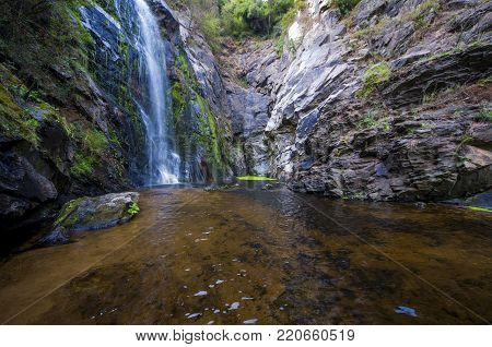 Cataracts of the toxa placed in the region of lalin in galicia spain