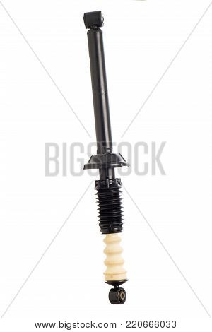 Car shock absorver isolated on white background.