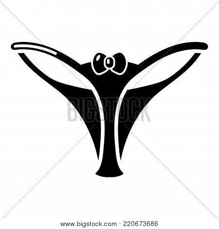 Underpants string icon. Simple illustration of underpants string vector icon for web