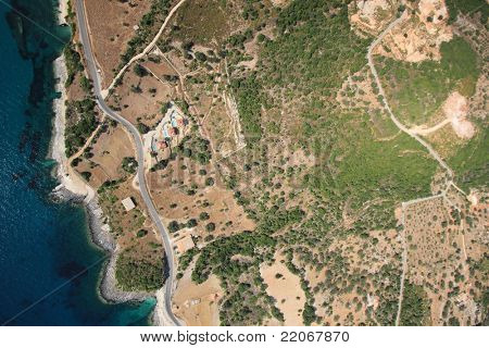 Luftbild auf Zakynthos Griechenland