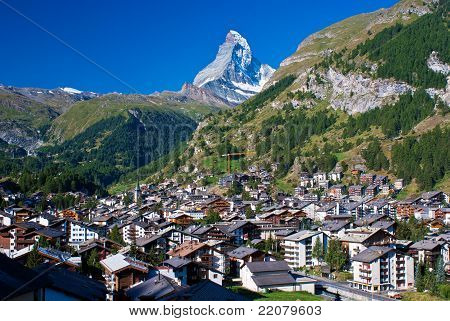 Matterhorn, Zermatt, Švýcarsko.