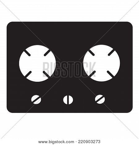 gas stove icon on white background. flat style design. gas stove sign.
