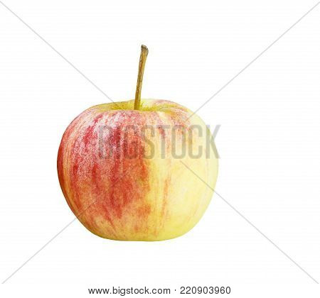 Apple In Basket And White Flower , Green Leaf