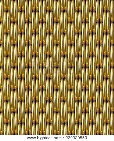 Vector Seamless Pattern Imitation Gold Grid Metallic