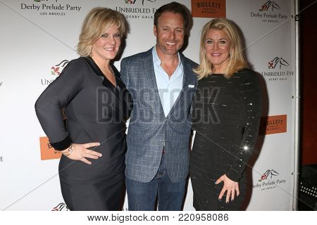 LOS ANGELES - JAN 5:  Tammy York Day, Chris Harrison, Tonya York Dees at the Unbridled Eve Derby Prelude Party Los Angeles at the Avalon on January 5, 2018 in Los Angeles, CA