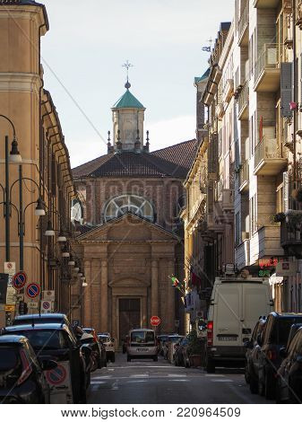 TURIN, ITALY - CIRCA JANUARY 2018: Chiesa di San Michele Arcangelo church