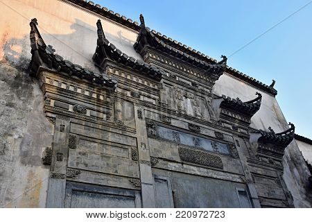 Xidi, a small ancient village in Anhui province in China near the Yellow Mountains.
