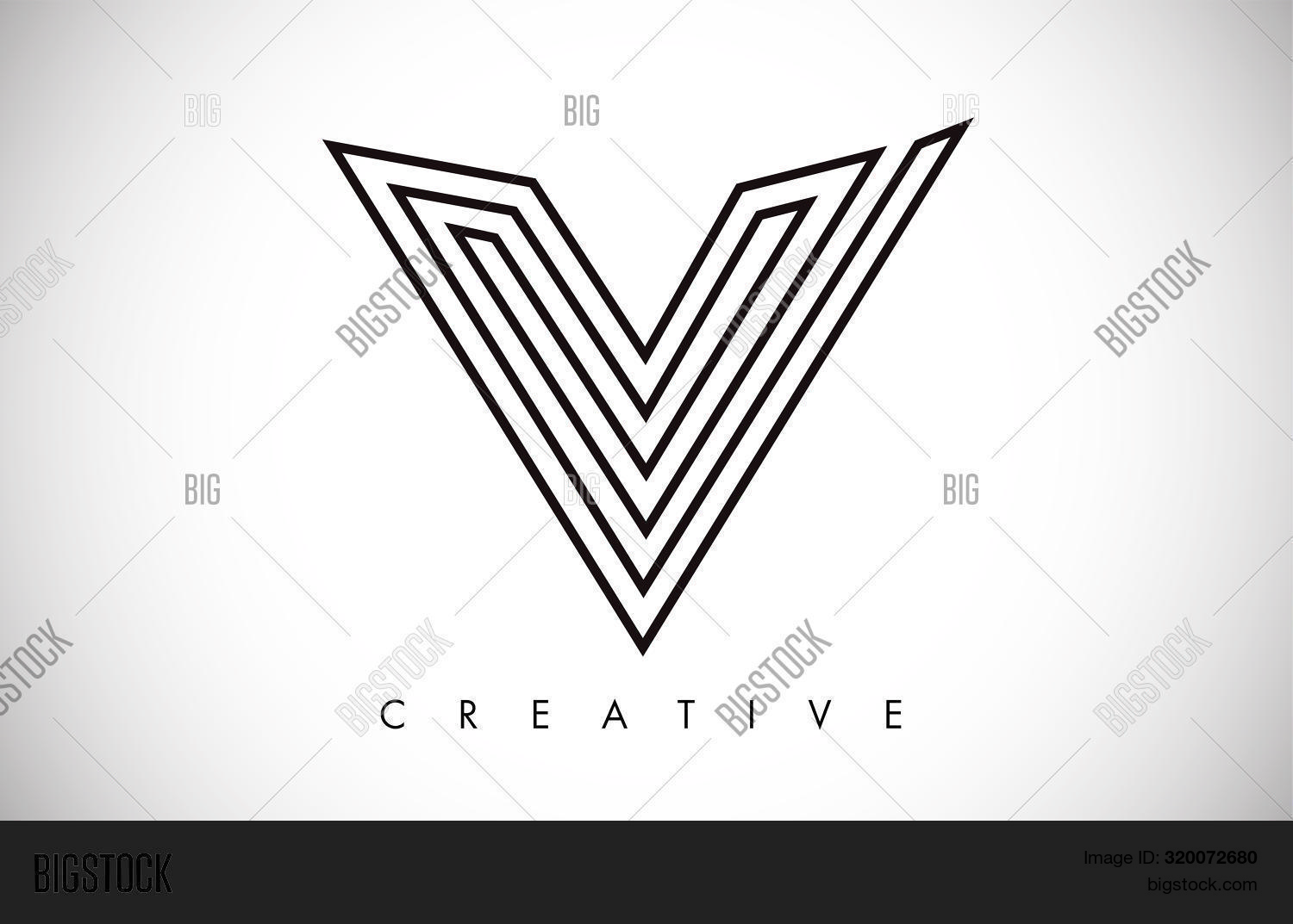 V Letter Modern Vector & Photo (Free Trial) | Bigstock
