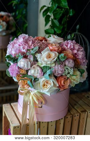 The Most Beautiful Bouquet Of Flowers From Anemone Rose Ranunculus Mattiola Tulip Eucalyptus Narciss