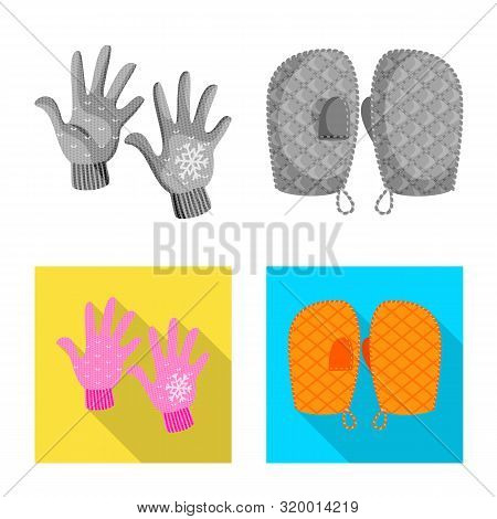 Vector Illustration Of Silhouette And Safety Icon. Set Of Silhouette And Comfort Vector Icon For Sto
