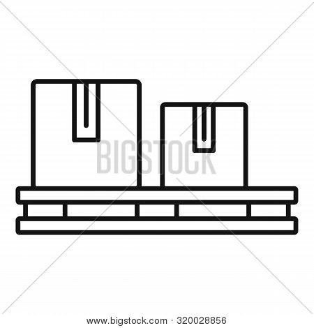 Warehouse Padon Icon. Outline Warehouse Padon Vector Icon For Web Design Isolated On White Backgroun
