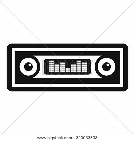 Car Audio Icon. Simple Illustration Of Car Audio Vector Icon For Web Design Isolated On White Backgr