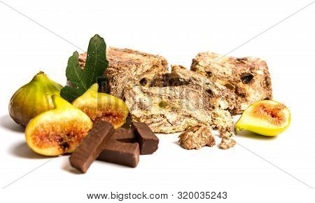 Fig Halva Dessert Fruit Treat Slices On A Plate