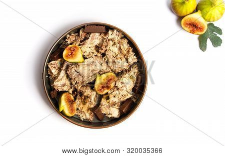Fig Halva Dessert Fruit Treat Slices On A Plate