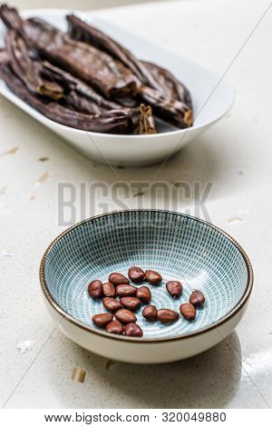 Carob Seeds And Pods Carats / Locust Beans Ready To Use.