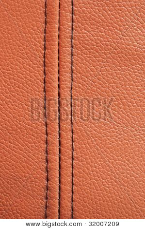 Textura de couro com Selvage