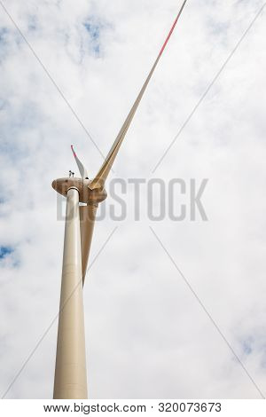 Windmill For Electric Power Production, Close Up. Phan Rang, Vietnam.