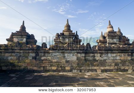 Temple de Borobudur. Yogyakarta, Java, Indonésie.