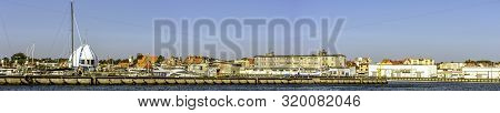 HEL, POMERANIA, POLAND - AUGUST 27: Entrance to the Port of Hel on August 27, 2019 in Hel, Pomerania, Poland