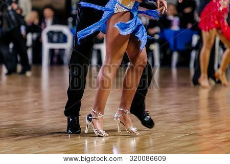 Feet Dancers Couple Man And Woman Dancing Latino Program