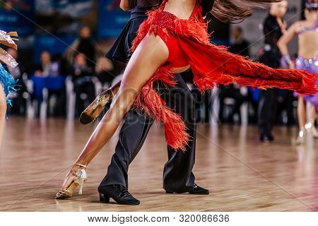 Passionate Dance Couple Dancers Ballroom Dancing Sport