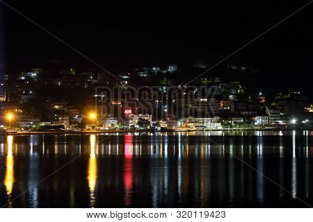 Amfilochia, Greece - 26 July 2019: The City Of Amfilochia In The Outskirts Of Western Greece