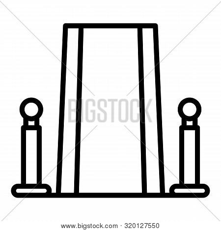 Honorary Carpet Icon. Outline Honorary Carpet Vector Icon For Web Design Isolated On White Backgroun