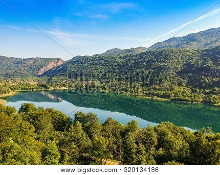 Boracko Jezero Is Glacial Lake Is Situated In Konjic Municipality, Bosnia And Herzegovina