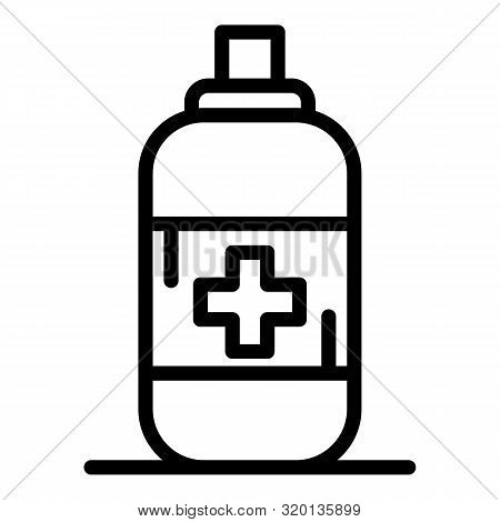 Anti Flea Spray Icon. Outline Anti Flea Spray Vector Icon For Web Design Isolated On White Backgroun