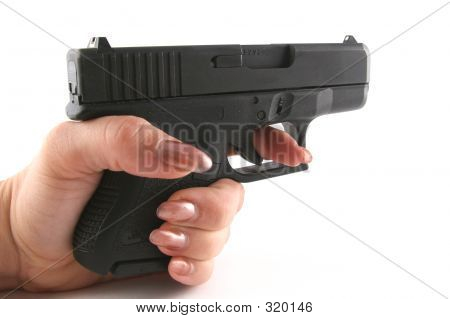 Police 9mm Hand Gun