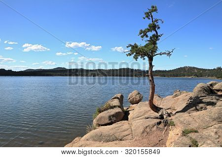 Beautiful Dowdy Lake, Part Of Red Feather Lakes Recreation Area Near Fort Collins, Colorado, On The 