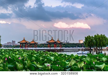 Landscape Of Nanhu Park, Changchun, China - Photographed In Changchun, China