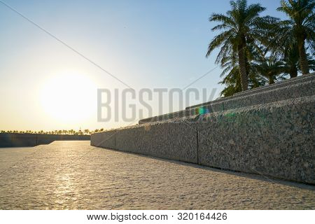 The Corniche, Long Palm-fringed Stone Walkway Linking Old Doha With New Modern Commercial Cantre Of 