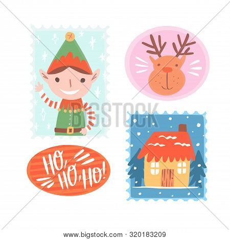 Hand Drawn Christmas Stamp Collection I